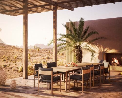 Silla de exterior TIBBO Dedon
