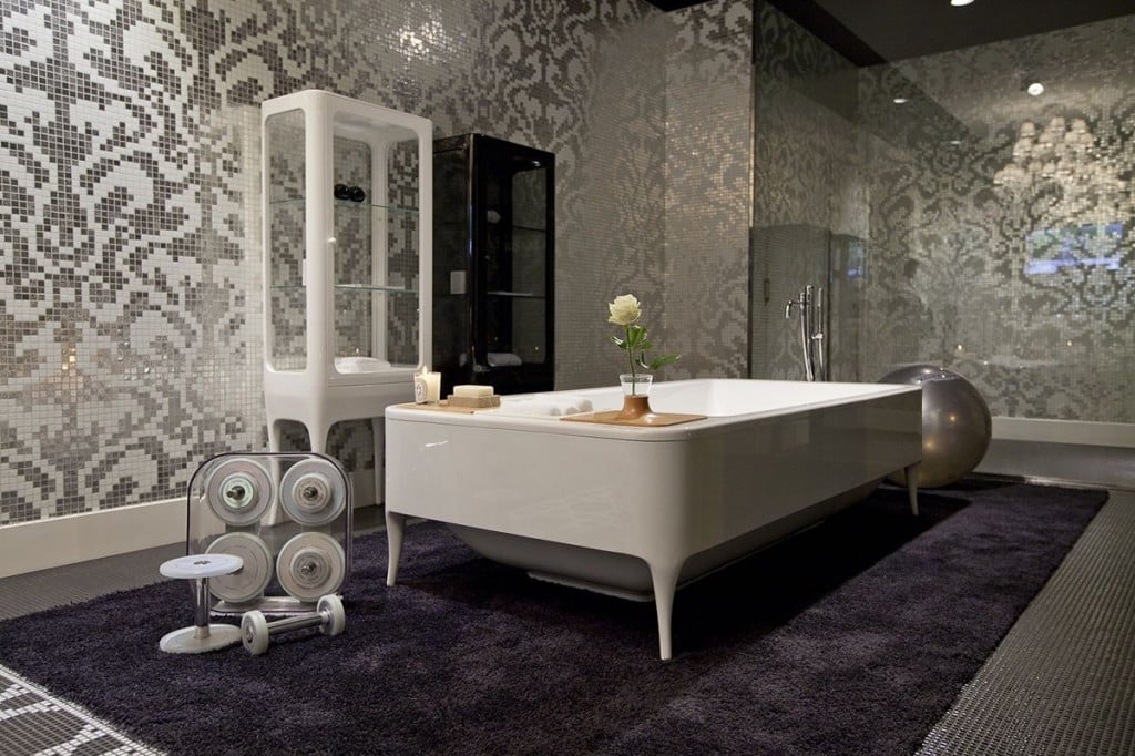 lujosos mosaicos para baños