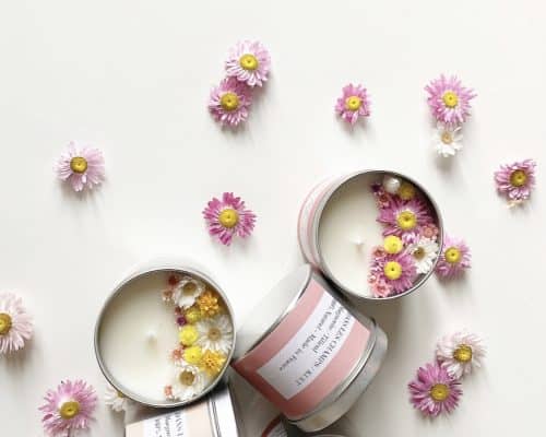 ROSE FLORAL CANDLE 1<br /> Kult