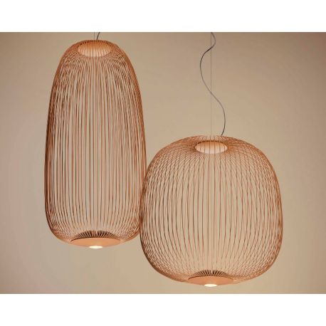 Lámpara Spokes de Foscarini.  En cobre.